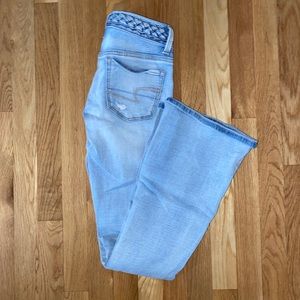 American Eagle BoHo artist wide leg size 0